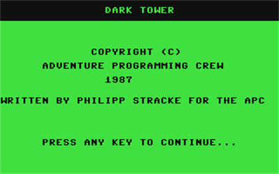 Dark Tower (CP Verlag) - Screenshot - Game Title Image