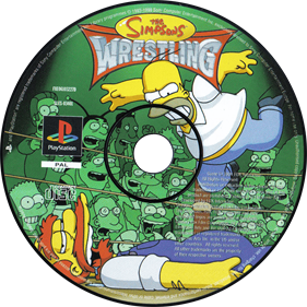 The Simpsons Wrestling - Disc Image