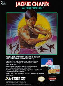 Jackie Chan's Action Kung Fu - Advertisement Flyer - Front Image