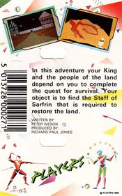 Claws of Despair - Box - Back Image