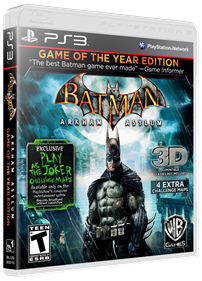 Batman: Arkham Asylum: Game of the Year Edition - Box - 3D Image