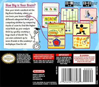 Big Brain Academy - Box - Back Image