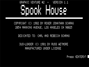 Double Feature: Spook House and Toxic Dumpsite - Screenshot - Game Title Image