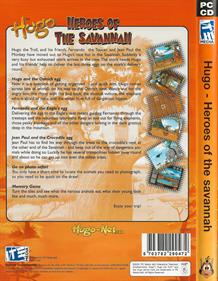 Hugo: Heroes of the Savannah - Box - Back Image