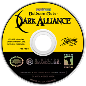 Baldur's Gate: Dark Alliance - Disc Image