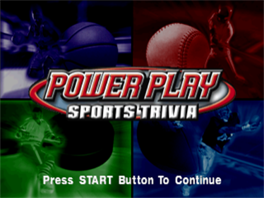 Power Play: Sports Trivia - Screenshot - Game Title Image