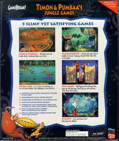 Disney's Timon & Pumbaa's Jungle Games - Box - Back Image