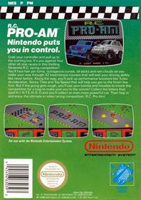 R.C. Pro-Am - Box - Back Image