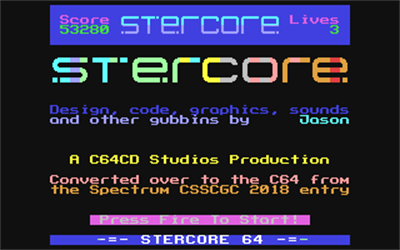 Stercore 64 - Screenshot - Game Title Image