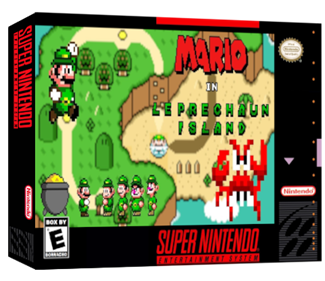 Mario In Leprechaun Island - Box - 3D Image