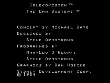 The Dam Busters - Screenshot - Game Title