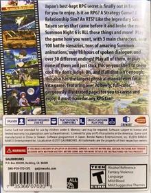 Summon Night 6: Lost Borders - Box - Back Image