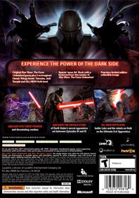 Star Wars: The Force Unleashed: Ultimate Sith Edition - Box - Back Image