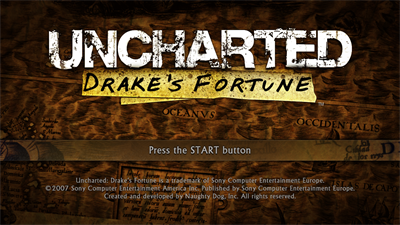 Uncharted: Drake's Fortune - Screenshot - Game Title Image