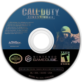 Call of Duty: Finest Hour - Disc Image