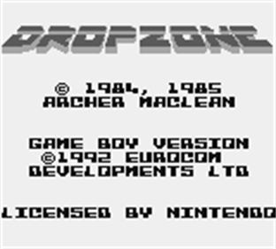 Dropzone - Screenshot - Game Title Image