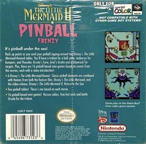 Disney's The Little Mermaid II: Pinball Frenzy - Box - Back Image