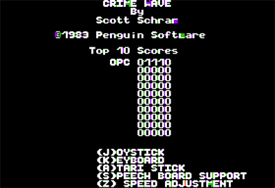 Crime Wave - Screenshot - Game Title Image