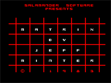 Matrix: Gridrunner 2 - Screenshot - Game Title Image