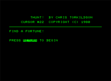 Thunt! - Screenshot - Game Title Image