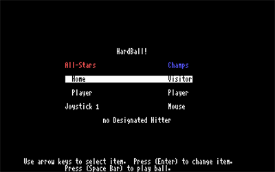 HardBall! - Screenshot - Game Select Image