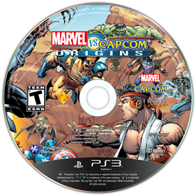 Marvel vs. Capcom Origins - Fanart - Disc Image