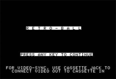 Retro-Ball - Screenshot - Game Title Image