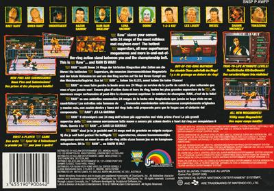 WWF Raw - Box - Back Image