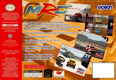 MRC: Multi-Racing Championship - Box - Back Image