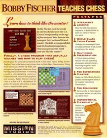 Bobby Fischer Teaches Chess - Box - Back Image