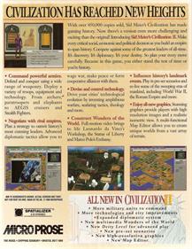 Sid Meier's Civilization IV - Box - Back Image