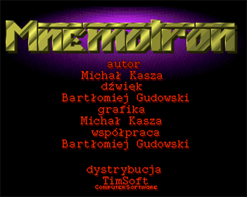 Mnemotron - Screenshot - Game Title Image