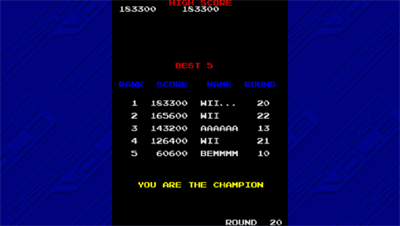 Namco Museum Vol. 2 - Screenshot - High Scores Image