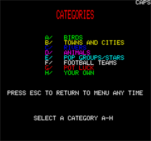 Hangman (IJK Software) - Screenshot - Game Title Image