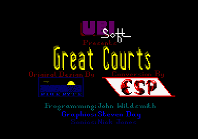 Pro Tennis Tour - Screenshot - Game Title Image