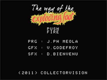 The Way of the Exploding Foot - Screenshot - Game Title Image