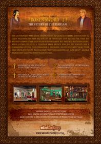 Broken Sword 2.5: The Return of the Templars - Box - Back Image