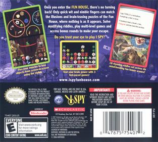 I Spy: Fun House - Box - Back Image