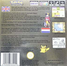 Pokémon Gold Version - Box - Back Image