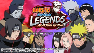 Naruto Shippuden: Legends: Akatsuki Rising - Screenshot - Game Title Image