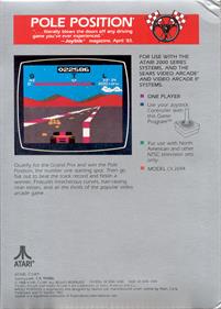 Pole Position - Box - Back Image