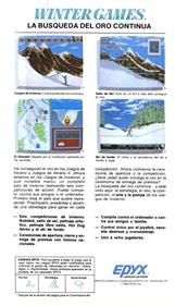 Winter Games - Box - Back Image