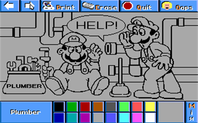 Electric Crayon 3.1: Super Mario Bros. & Friends: When I Grow Up - Screenshot - Gameplay Image