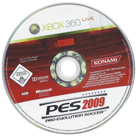 PES 2009: Pro Evolution Soccer - Disc Image