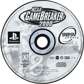 NCAA GameBreaker 2000 - Disc Image