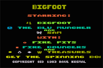 Bigfoot - Screenshot - Game Title Image