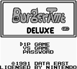 BurgerTime Deluxe - Screenshot - Game Title Image