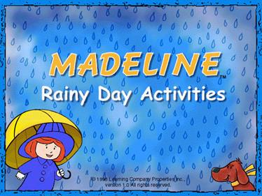 Madeline's Rainy Day Activities - Screenshot - Game Title Image