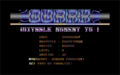 Quarx - Screenshot - Game Title Image