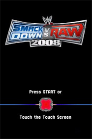WWE SmackDown vs. Raw 2008 - Screenshot - Game Title Image